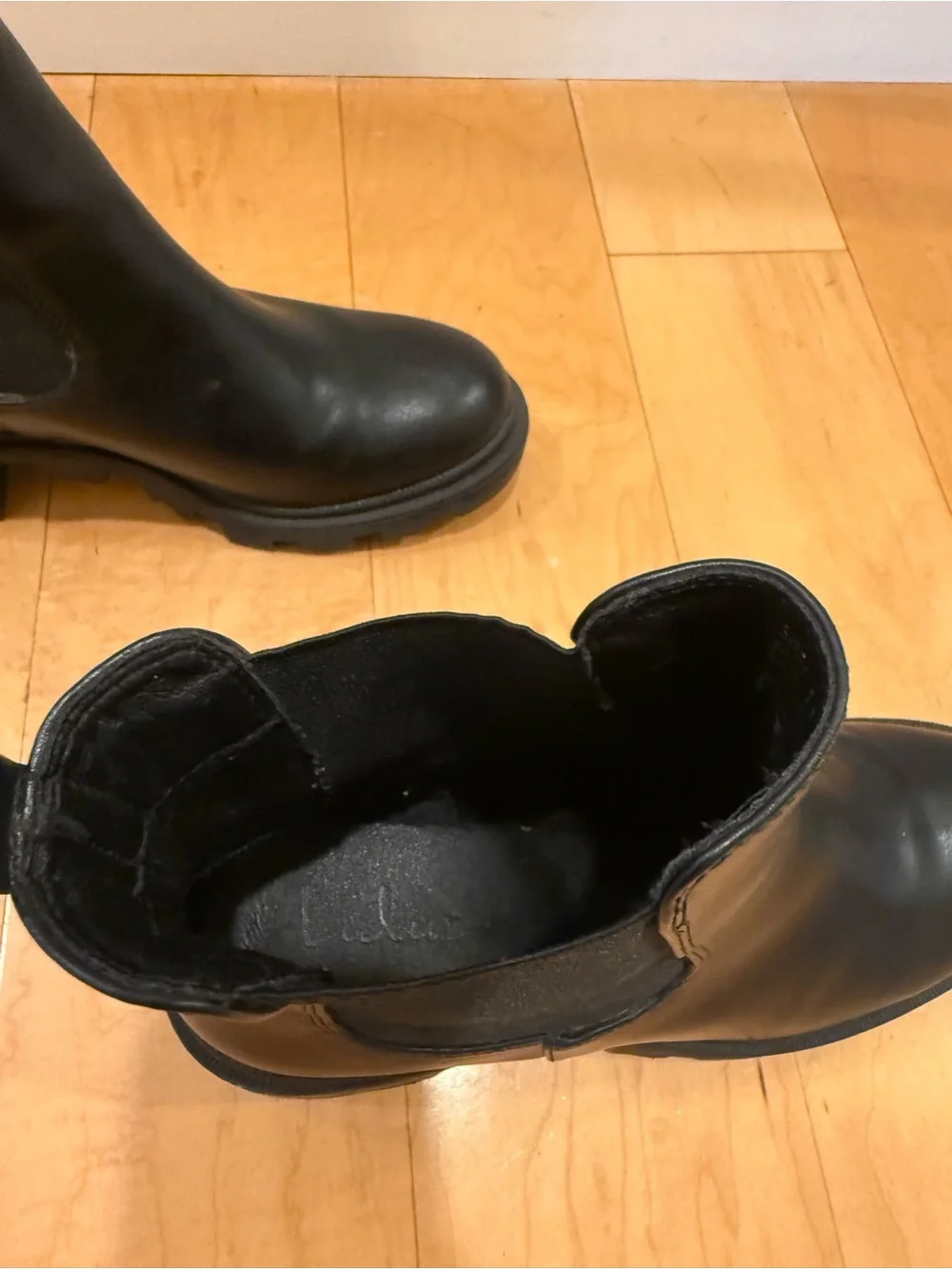 Lulu's Black Platform Chelsea Ankle Boots